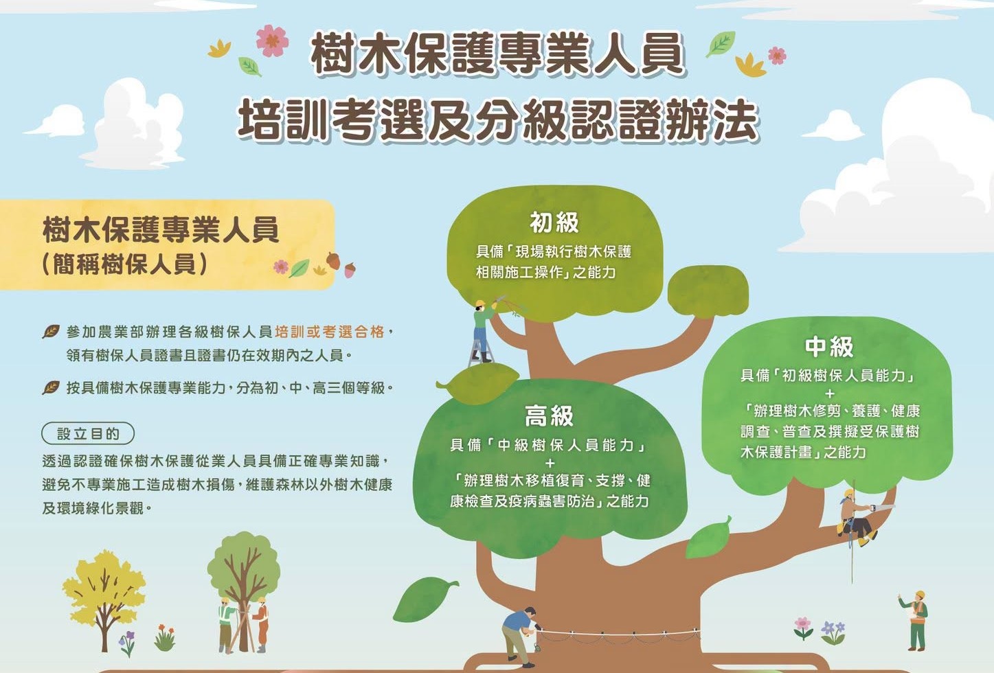【🌳樹木保護專業人員認證】開放報名！培訓、考選兩條路一次分清楚